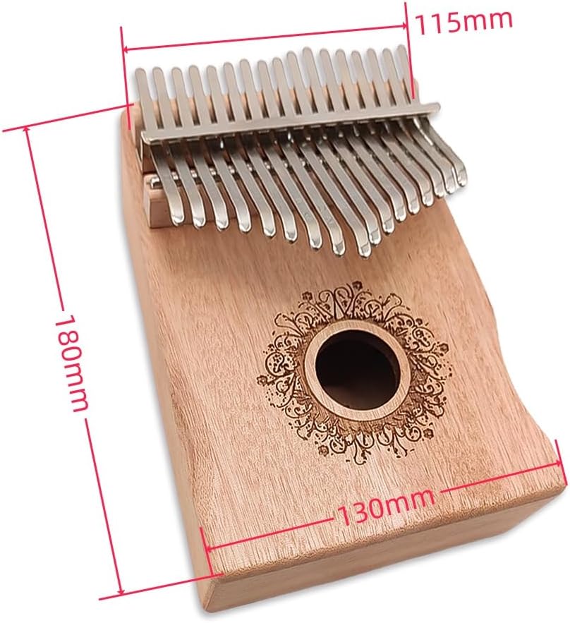 WUQIMUSC Kalimba - Piano de pulgar portátil de 17 teclas, piano de...