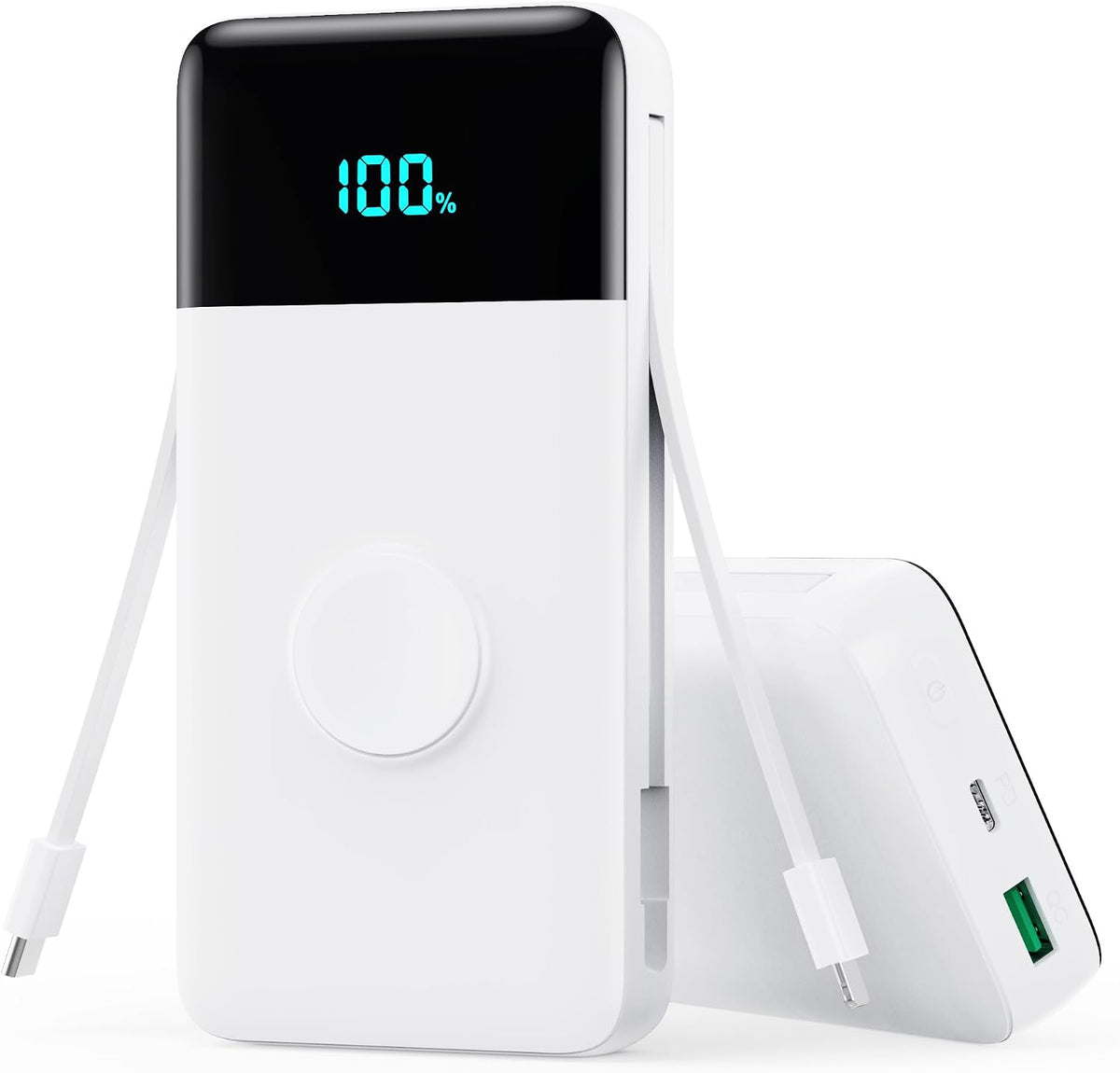 Cargador portátil de 40800 mAh con cables integrados, batería portá...