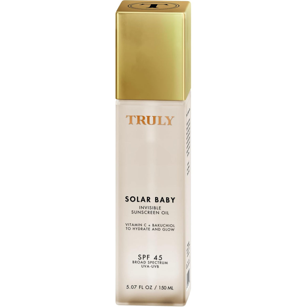 Truly Beauty Solar Baby SPF 45 Aceite de protección solar invisible...