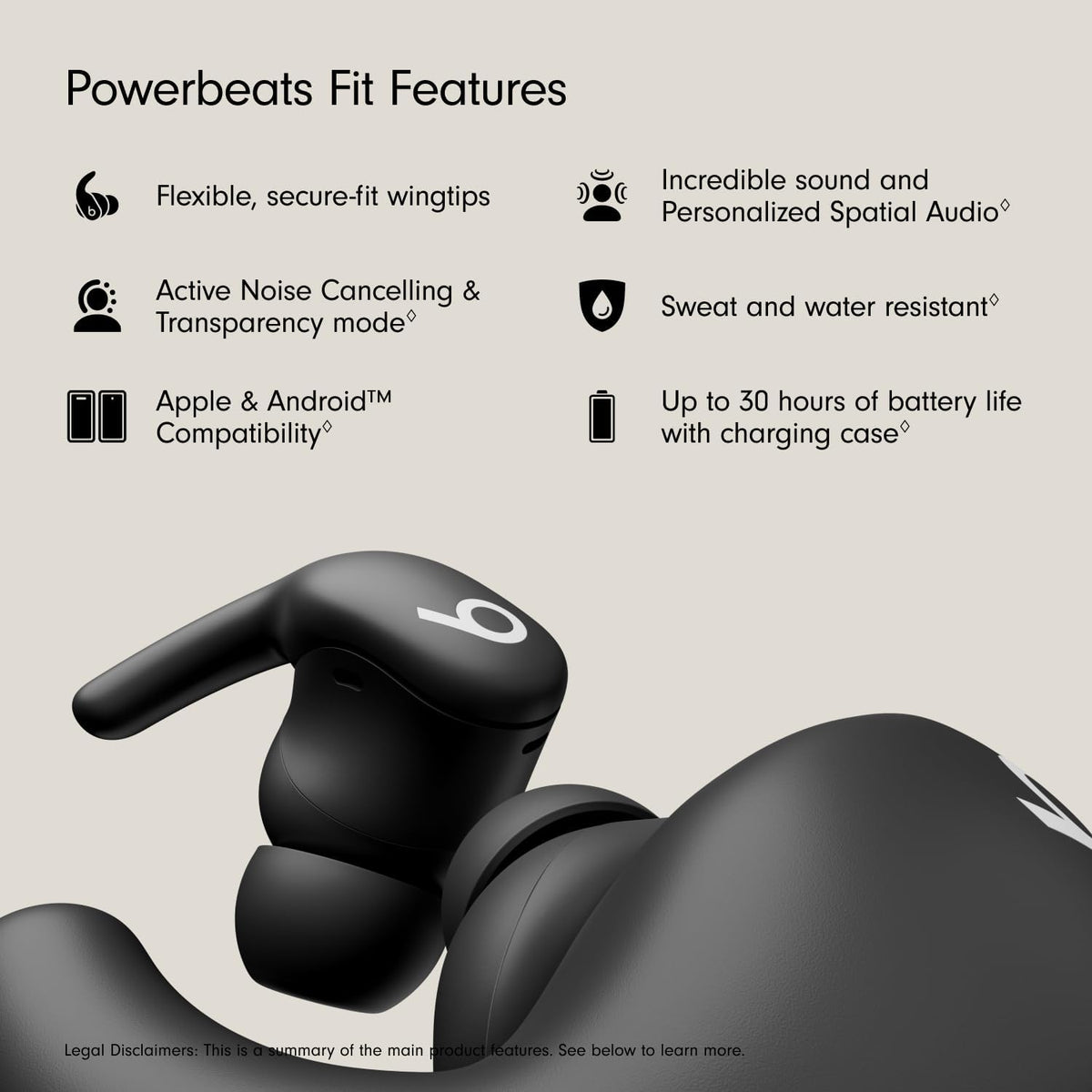 Beats - PowerBeats Fit - Auriculares inalámbricos de entrenamiento...