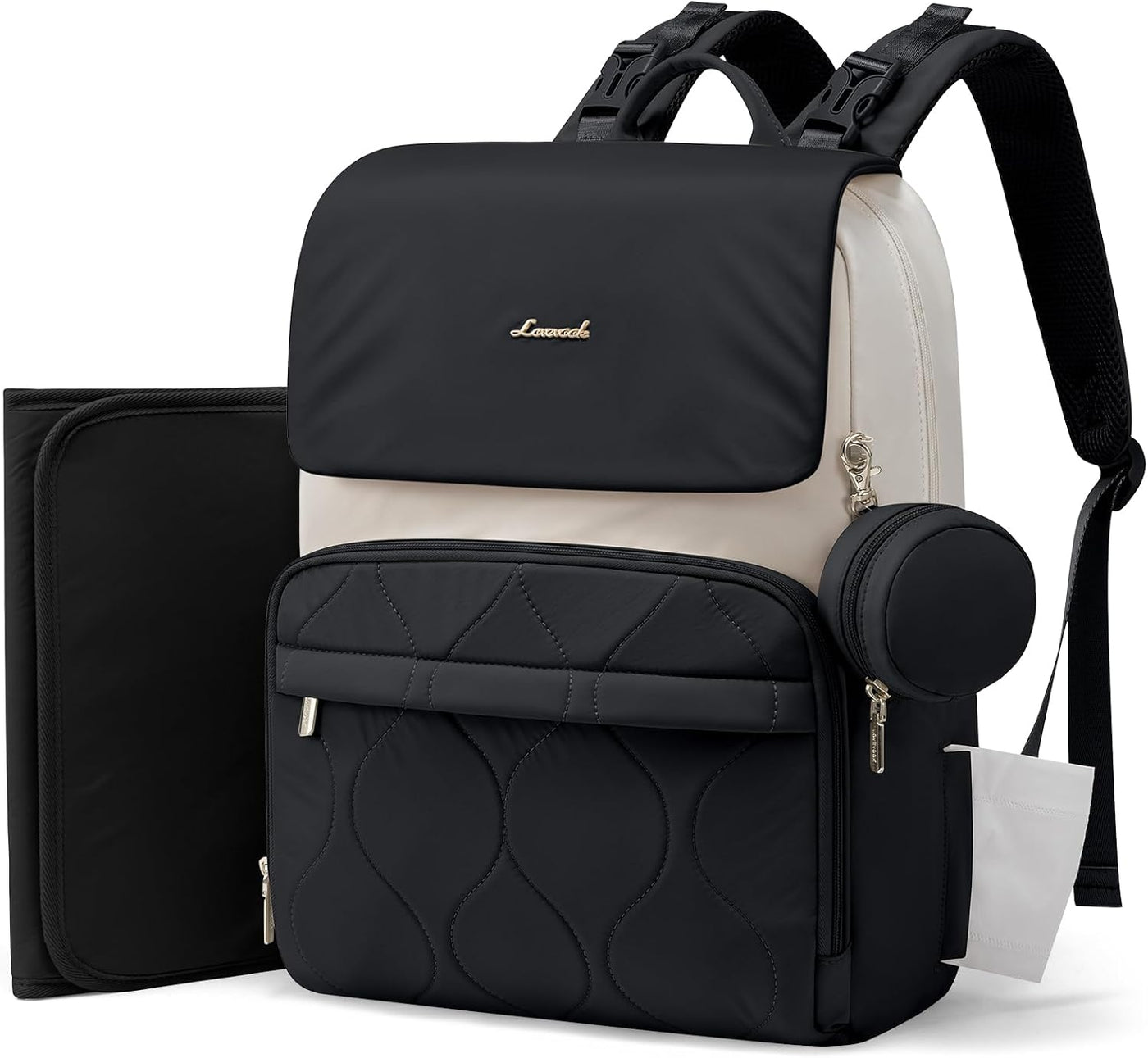 LOVEVOOK Mochila para Pañales, Bolsas de Viaje para Bebés para Niño...