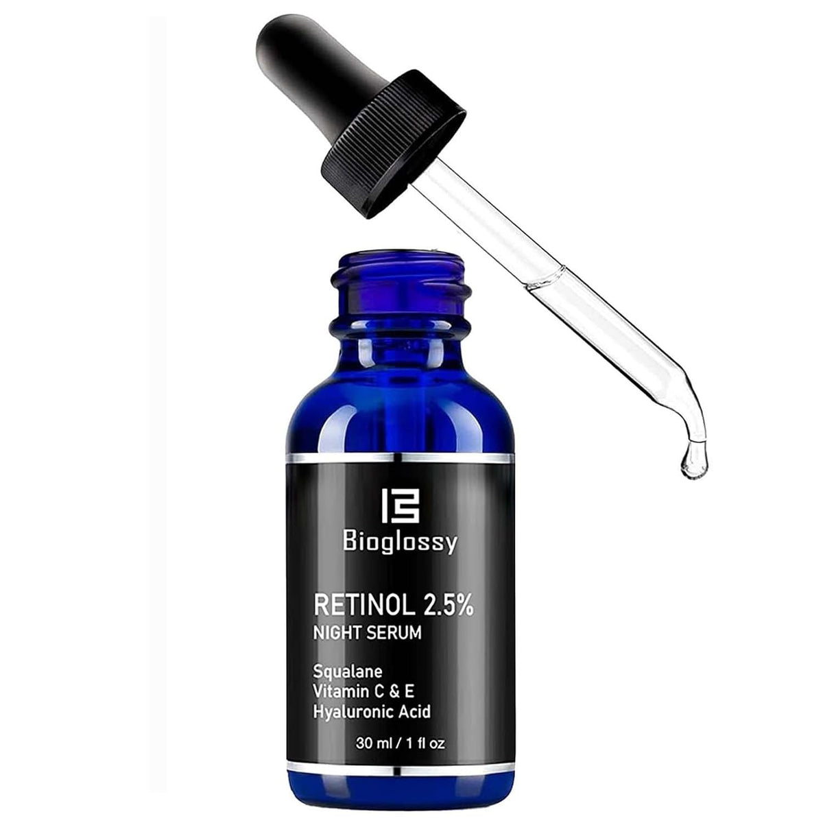 Bioglossy Suero de retinol para cara, 2.5% retinol intenso suero no...