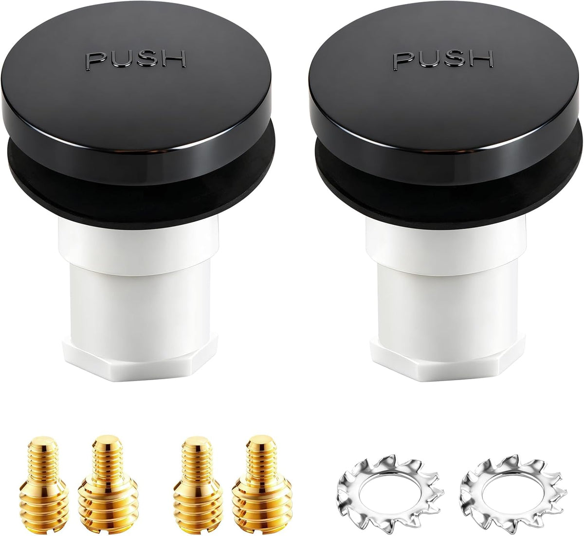 2 juegos de tapones de drenaje para bañera con adaptador de pernos...