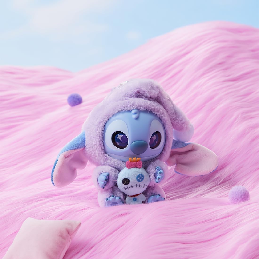 MINISO Disney Stitch Come Algo Antes de Dormir Colección Muñeco de...