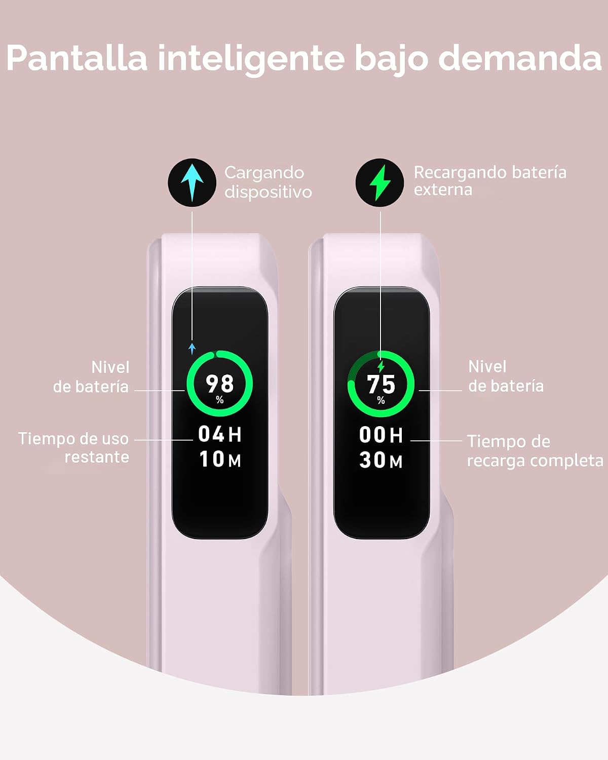 Anker MagGo Power Bank, cargador portátil máximo de 15 W con certif...