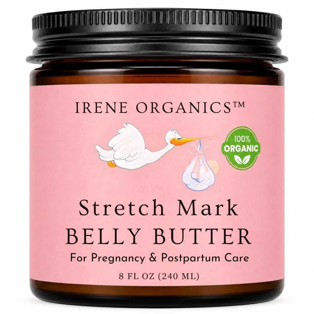 Irene Organics Mantequilla Orgánica para el Vientre para Prevención...