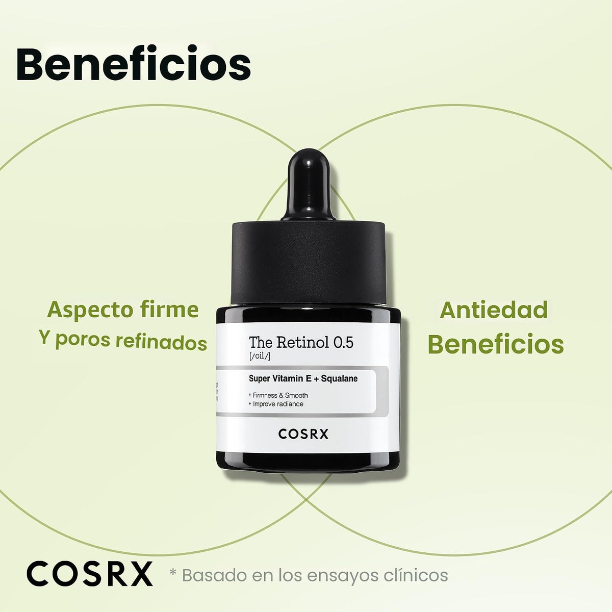 COSRX Aceite de retinol 0.5, suero antienvejecimiento, líneas finas...