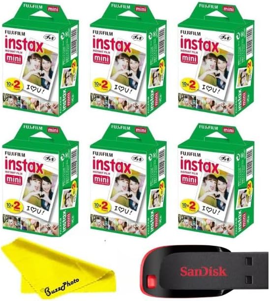Fujifilm - Película para cámara instantánea Instax Mini con unidad...