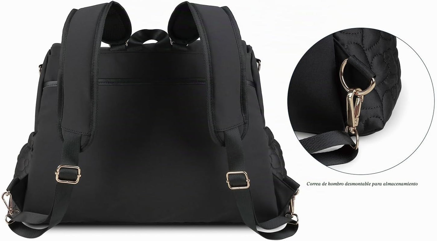 Mochila Lmbabter para pañales, convertible, bandolera, mochila de v...