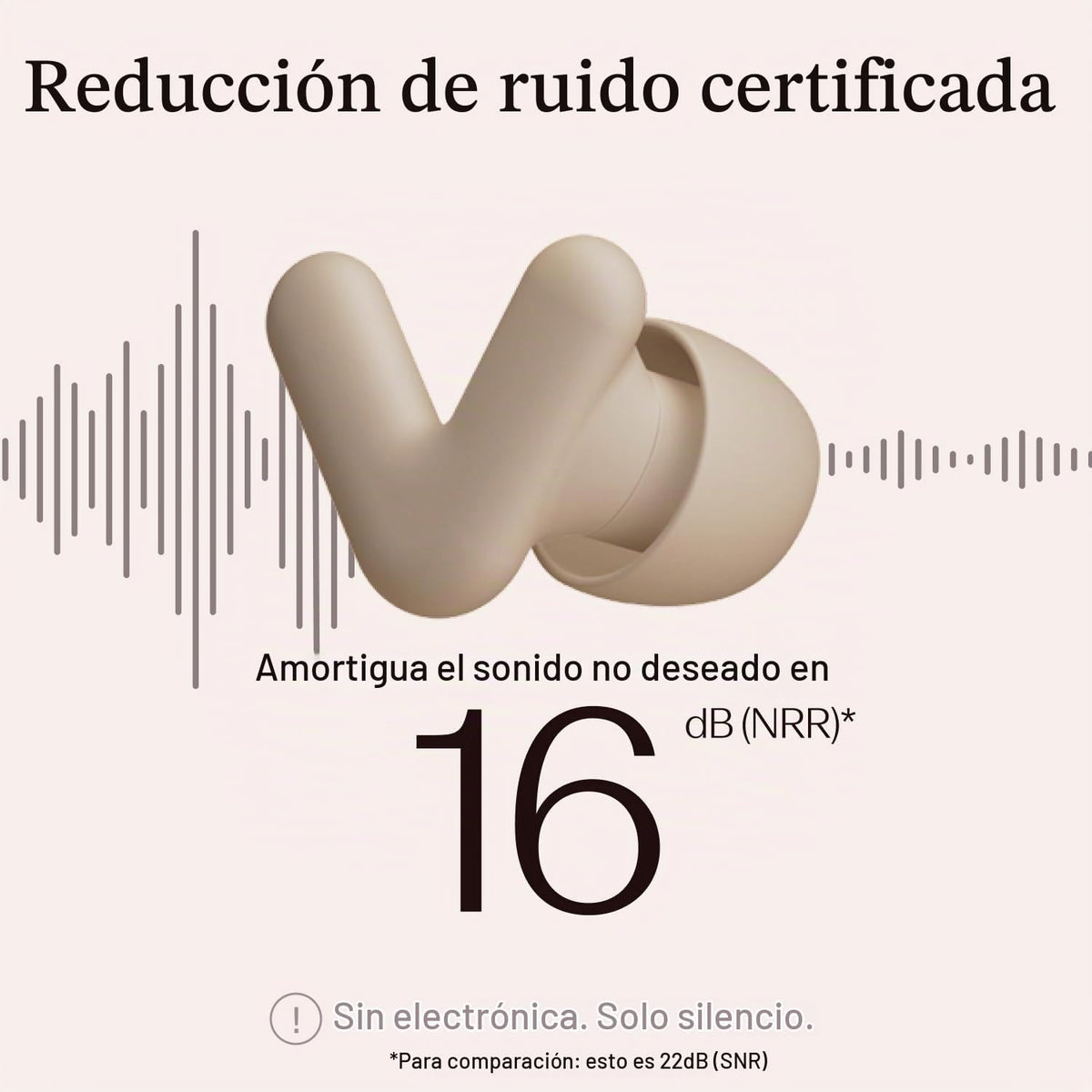 Tapones Alpine Silence para dormir, concentración y viajes - Ajuste...