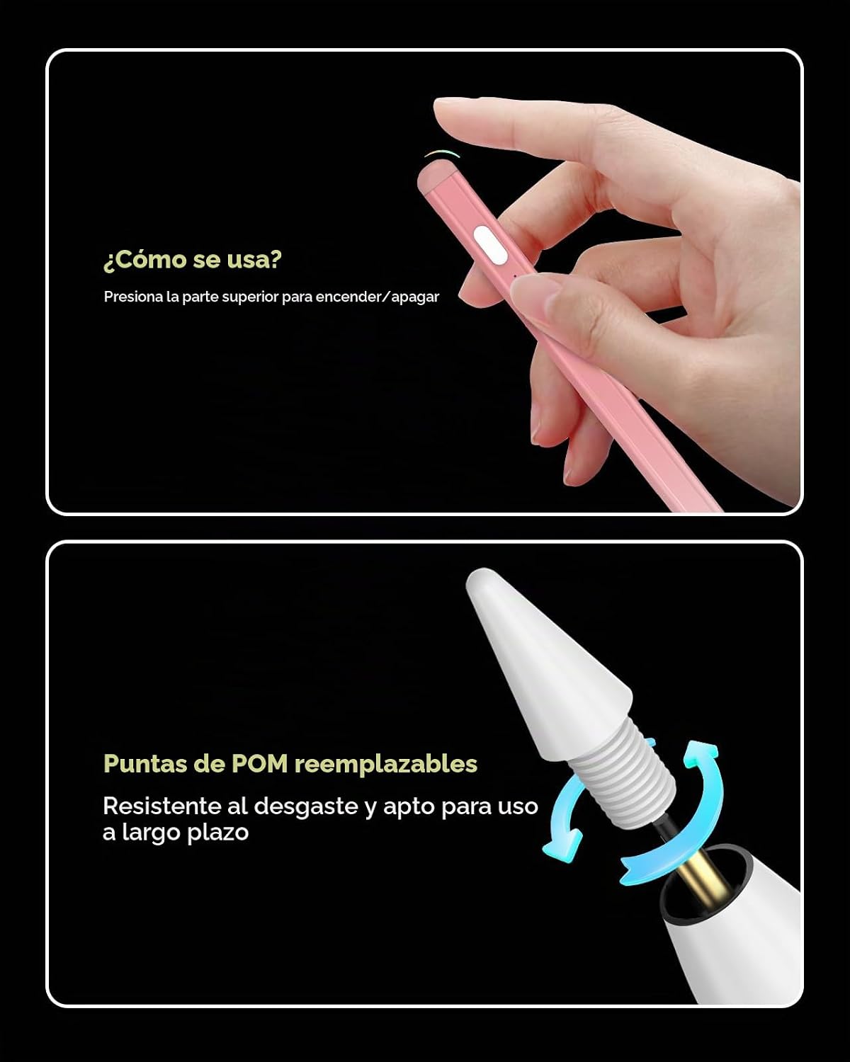 Moko Lápiz para iPad (A16) 11ª 10ª generación, carga rápida USB-C |...