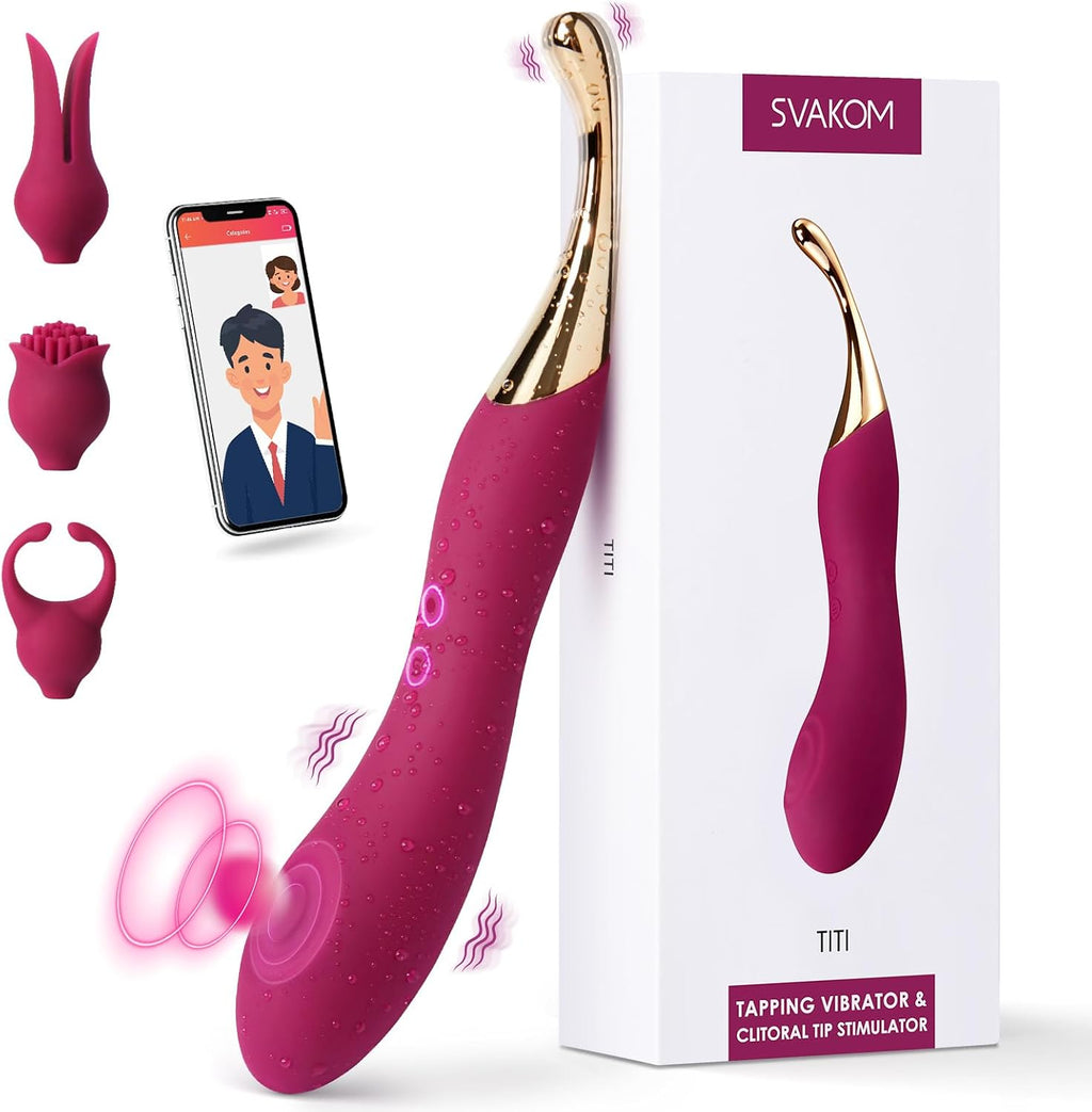 SVAKOM Titi - Vibrador sexual para mujer, vibrador de clítoris mejo...