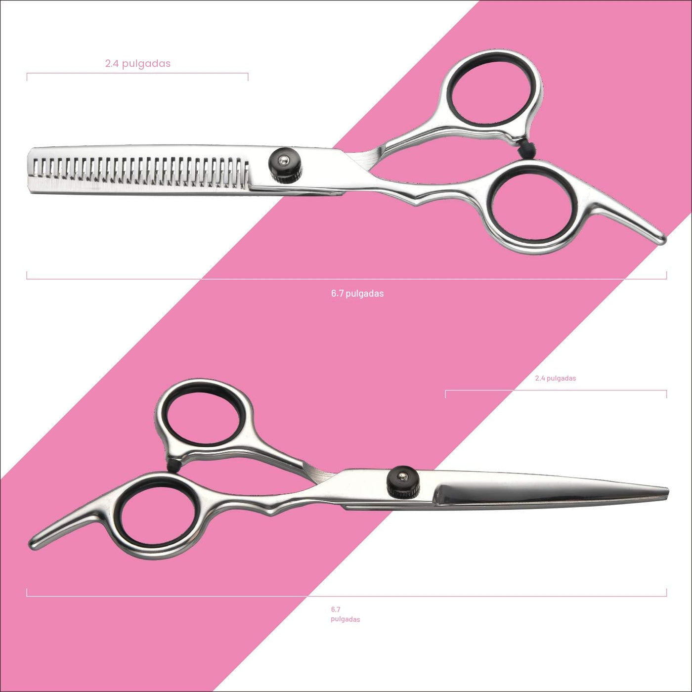 Fcysy Tijeras de corte de cabello, tijeras de peluquería profesiona...