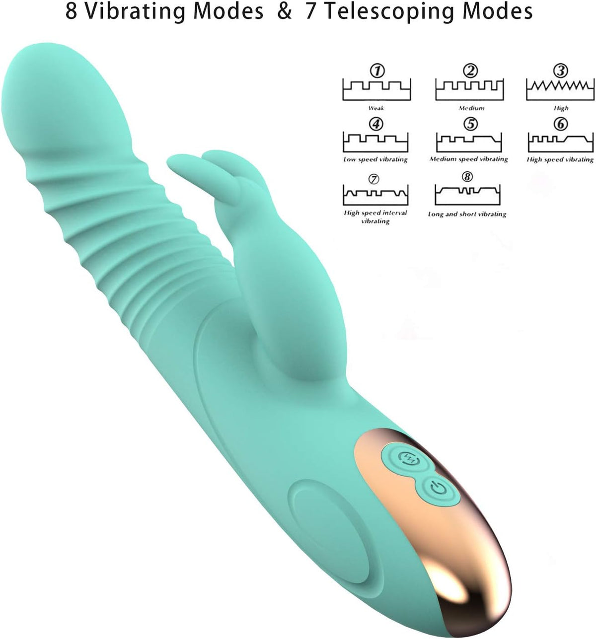 Juego de juguetes de placer de orejas de conejo portátil para mujer...