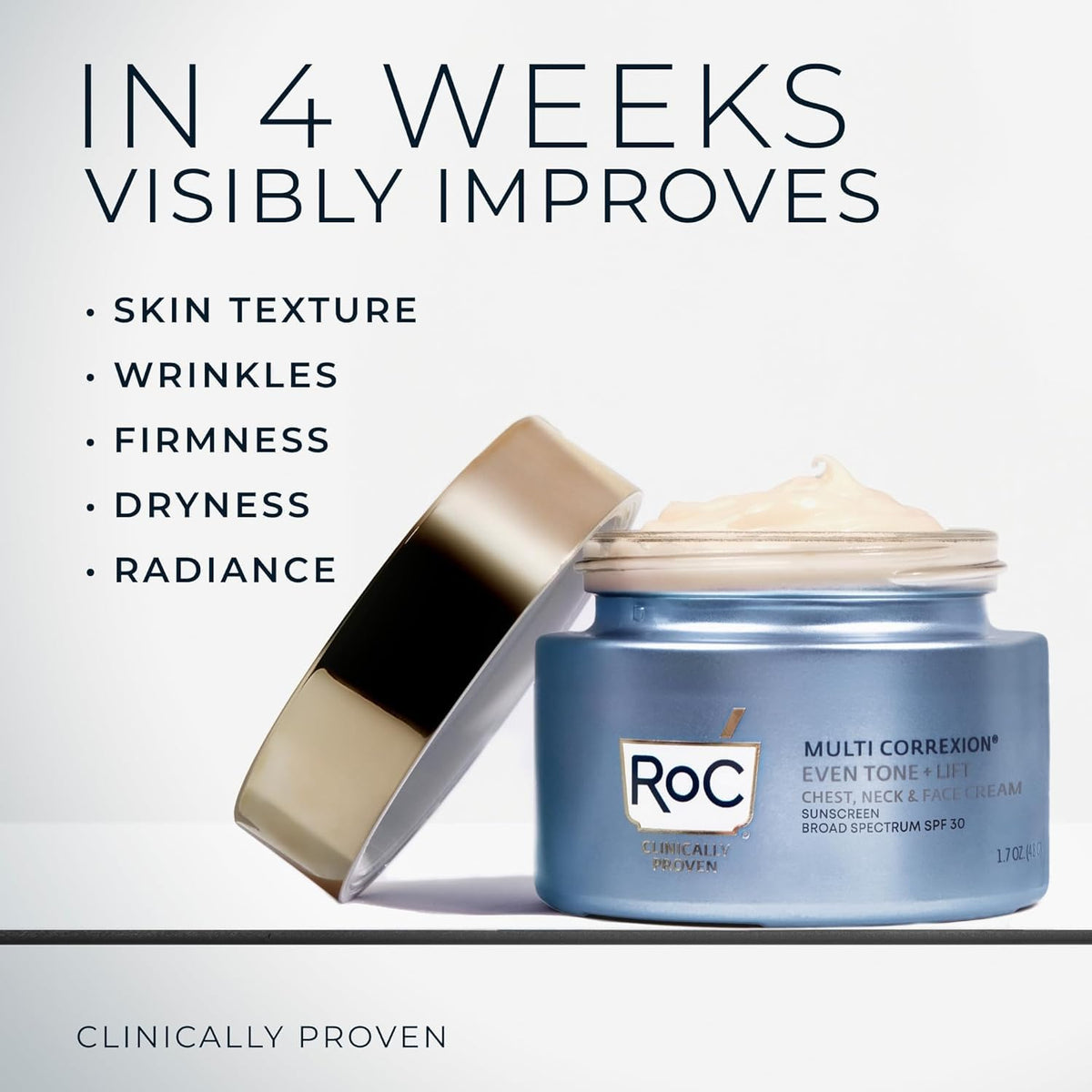 RoC Multi Correxion 5 en 1 Crema hidratante facial para el cuello y...