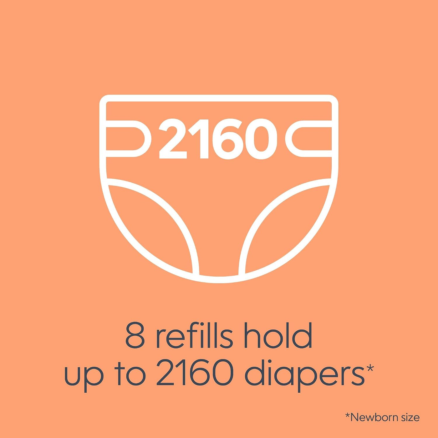 Recargas de bolsas Diaper Genie 270 (Paquete de 8) Aroma a ropa lim...