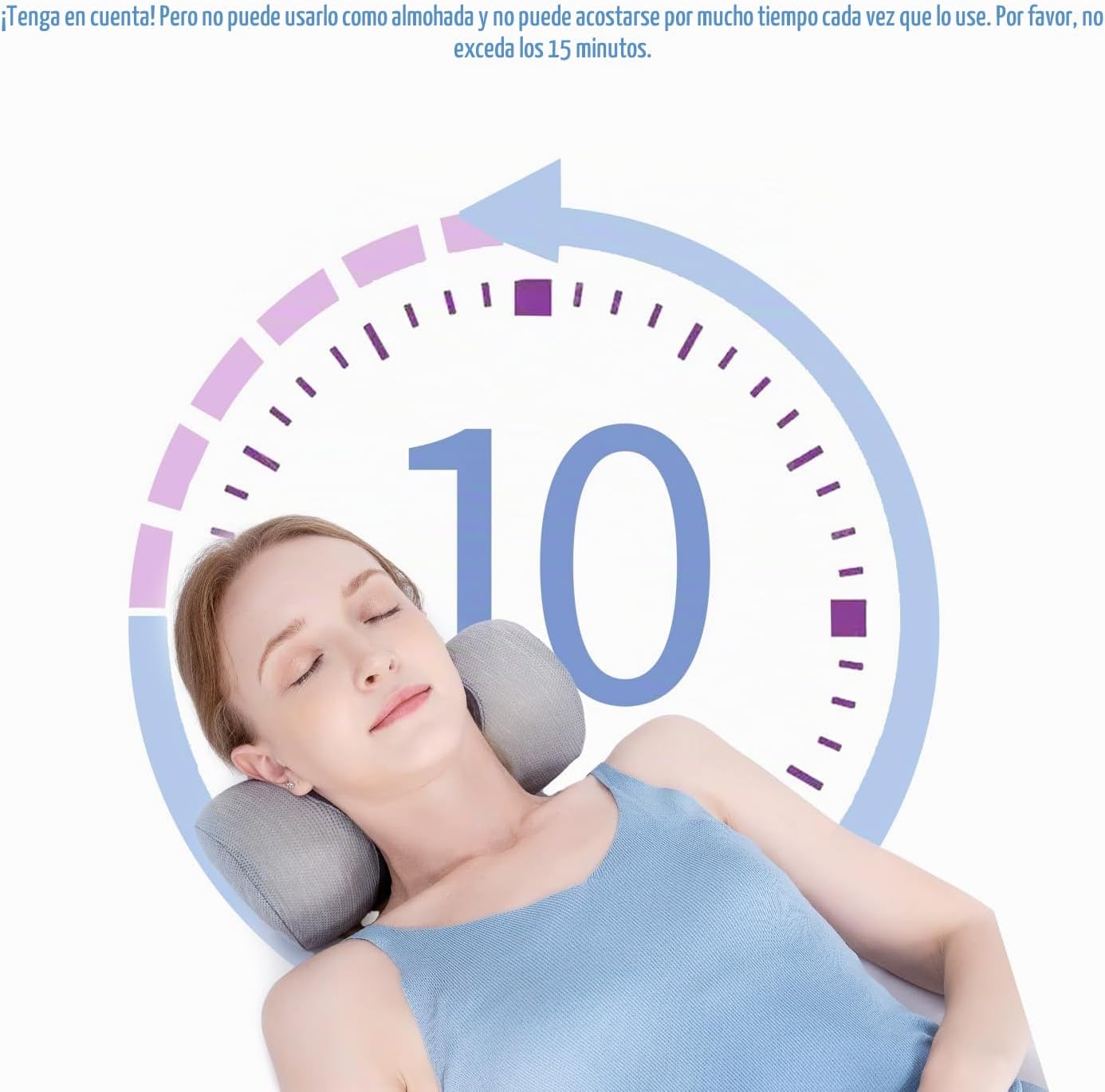 Bespilow Almohada cervical para el cuello para aliviar el dolor, ro...