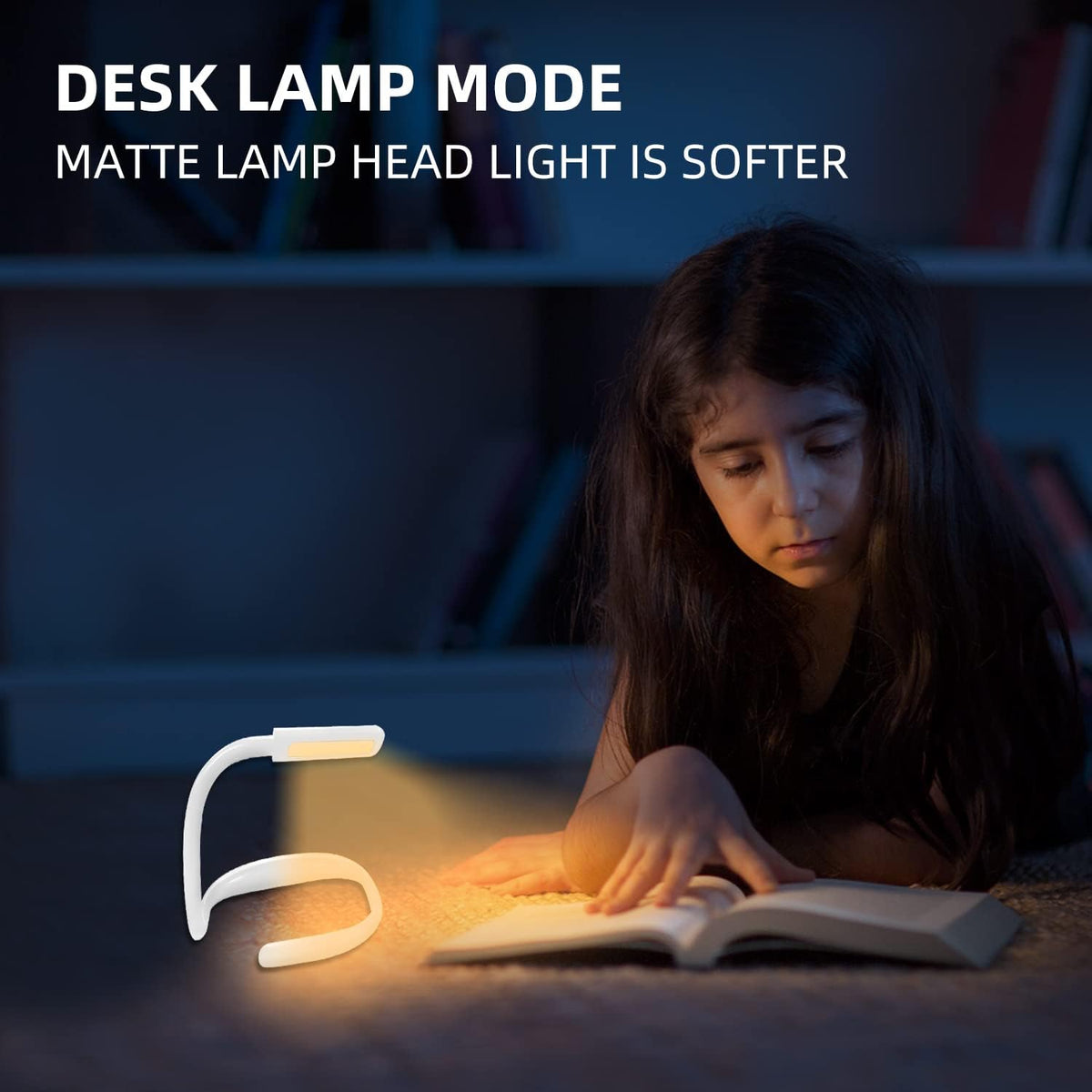 LALAKU - Luz de lectura LED para el cuello, luz de libro para leer...