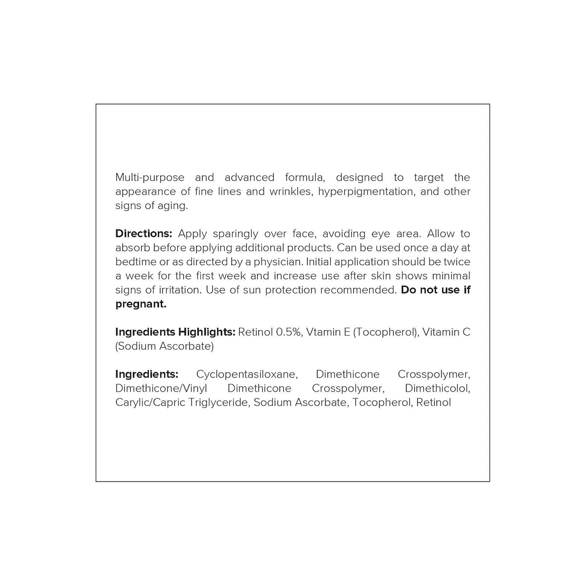 DRMTLGY Suero de retinol al 0.5% para la cara, antiarrugas, con vit...