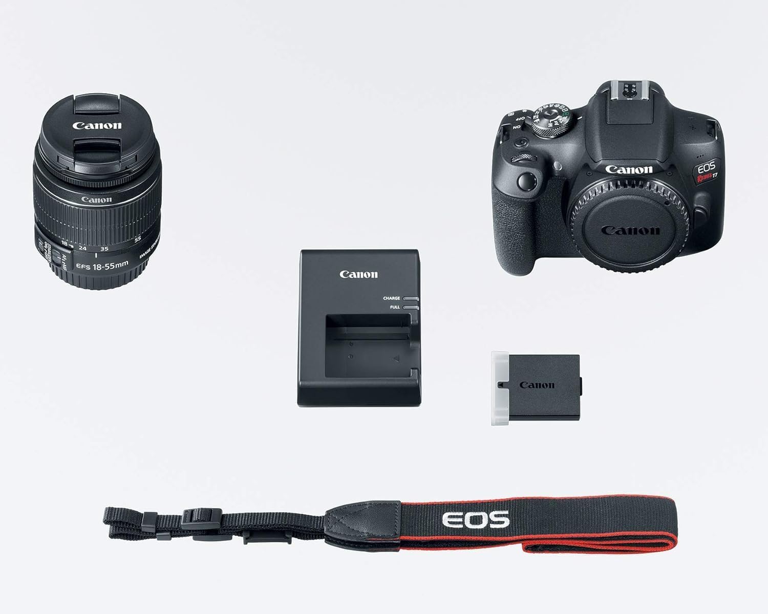 Canon EOS Rebel T7 - Cámara DSLR con lente 18-55 mm (negro) (Reacon...