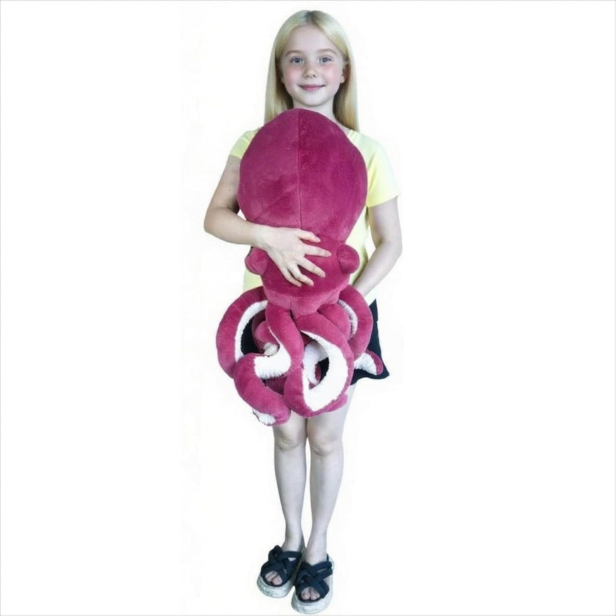 AIRROAD Pulpo gigante de peluche (rojo) de 36 pulgadas de largo, ta...