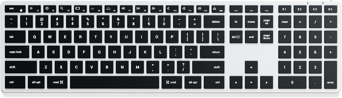 Satechi Slim X3 Teclado retroiluminado Bluetooth para Mac, teclas i...