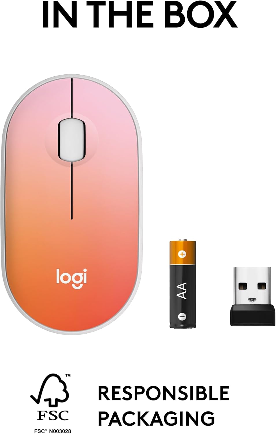 Logitech Ratón inalámbrico silencioso ambidiestro compacto M340 - T...