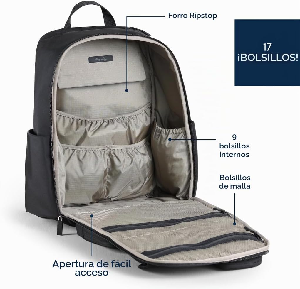 Itzy Ritzy Mochila para Pañales Utilitaria \u2013 Cuenta con 17 Bol...