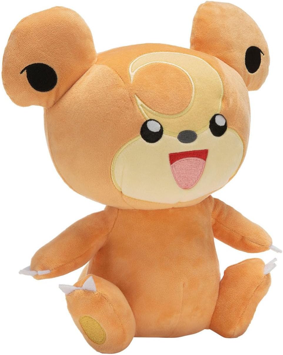 Pokemon Teddiursa Plush - Peluche de Pokémon de 12 pulgadas, detall...