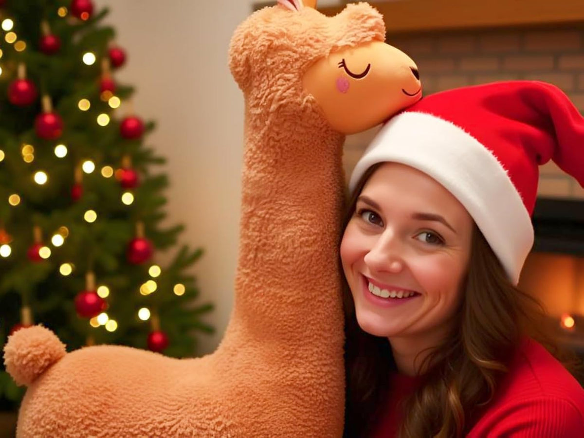 Ryttir Almohada de peluche grande de 40 pulgadas, 15% de llama, alm...