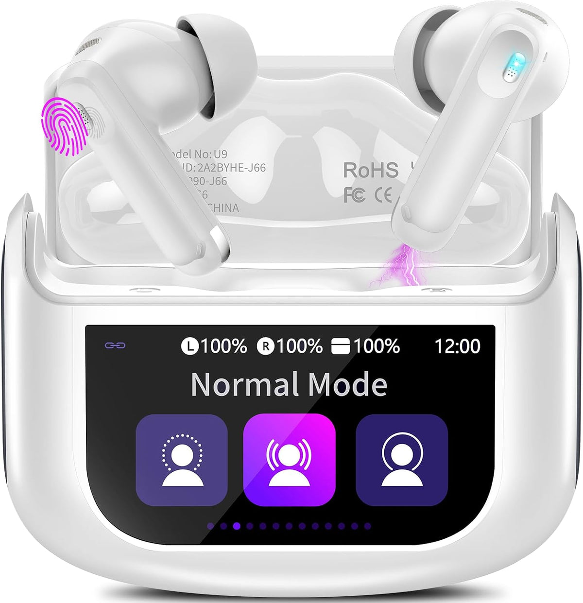 Auriculares inalámbricos con cancelación activa de ruido 48H con pa...