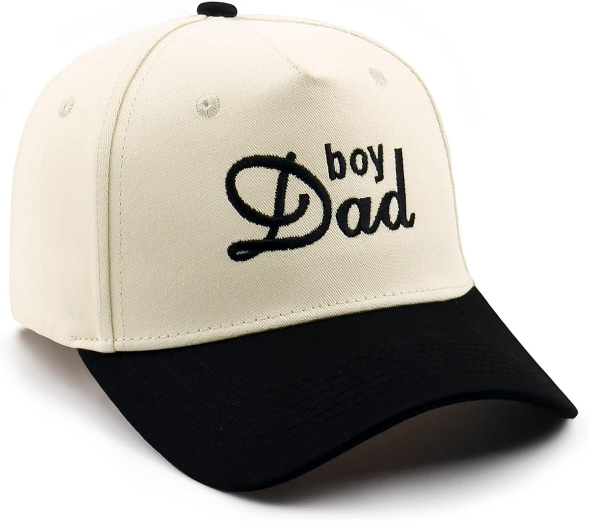 DYBICKT Gorra de béisbol bordada de dos tonos para niño, niña, papá...