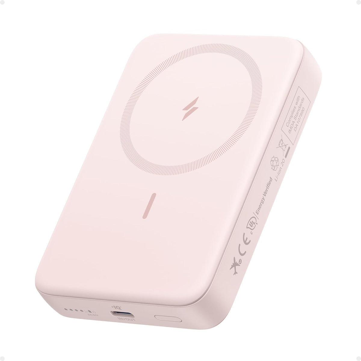 Anker Zolo - Banco de energía magnético, cargador portátil inalámbr...