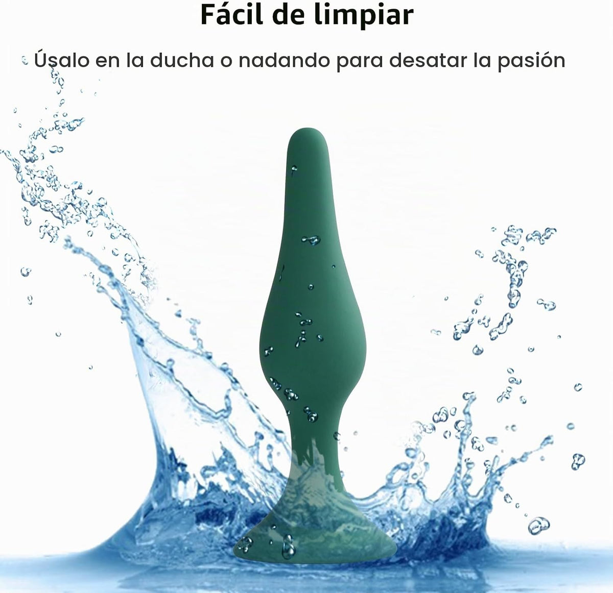 Hisionlee Sex Toys - Juego de 4 tapones anales de silicona para adu...