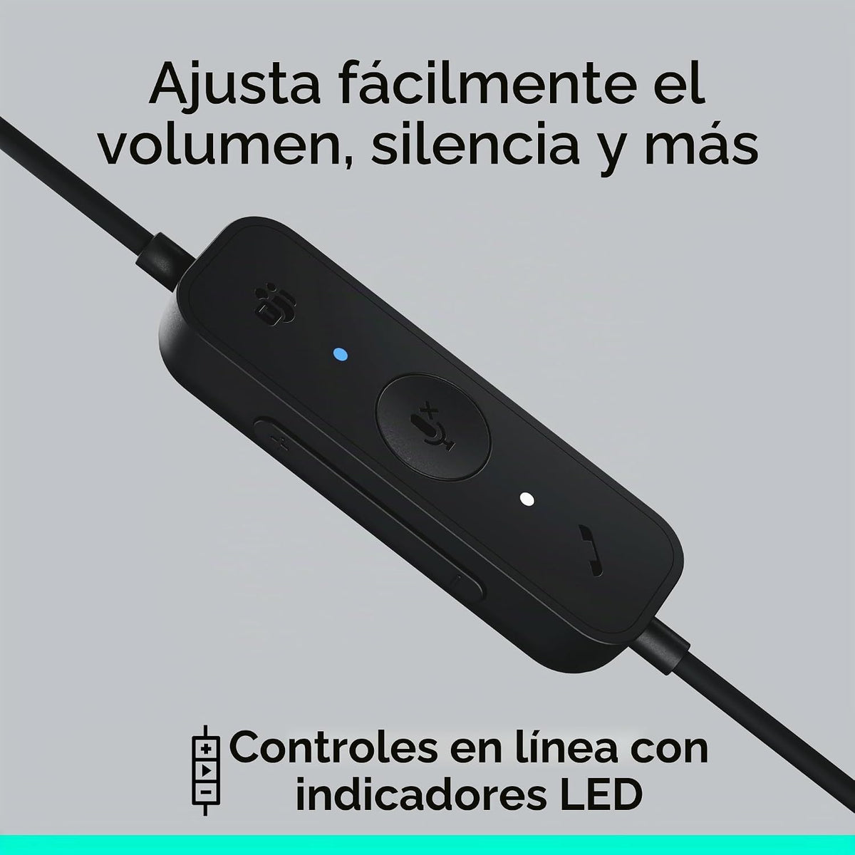 Logitech Auriculares USB H570e con micrófono, PC y Mac - Negro | Co...