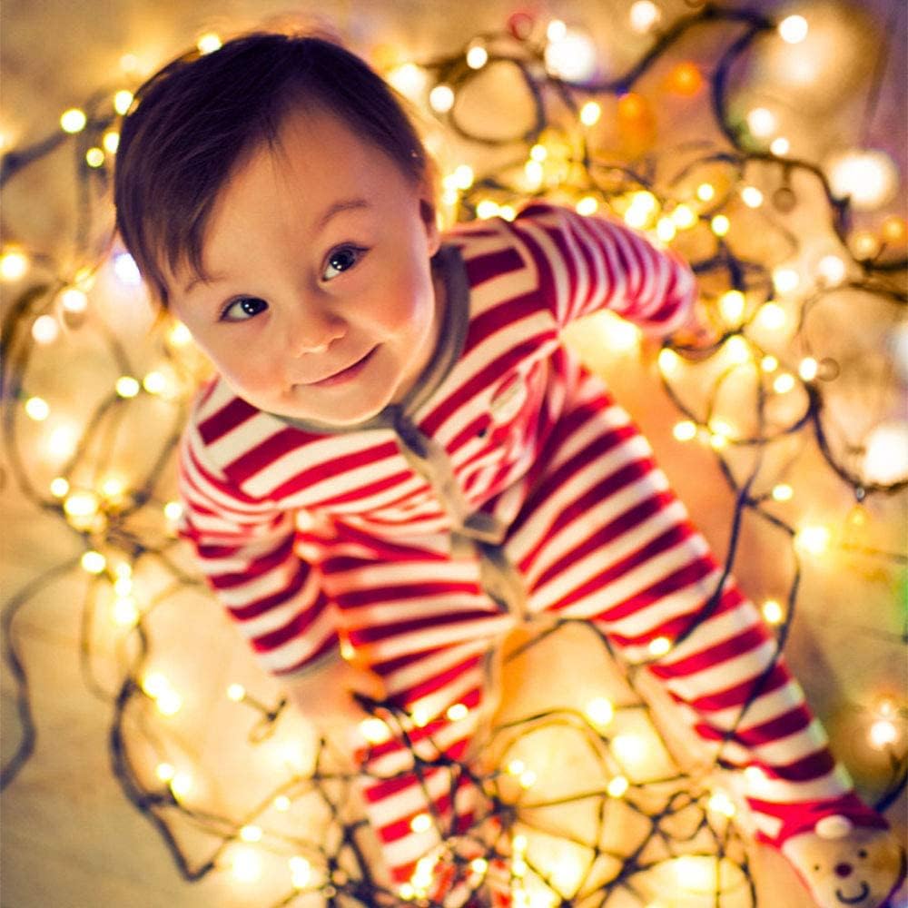 VTECHOLOGY: Cadena de 300 luces LED para árbol de Navidad de 105 pi...