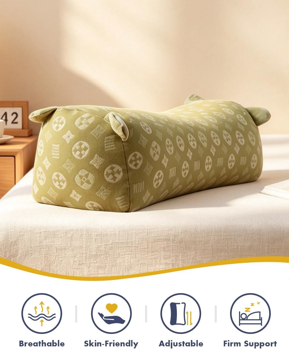 Almohada cervical cervical ajustable del rollo duro de la almohada...