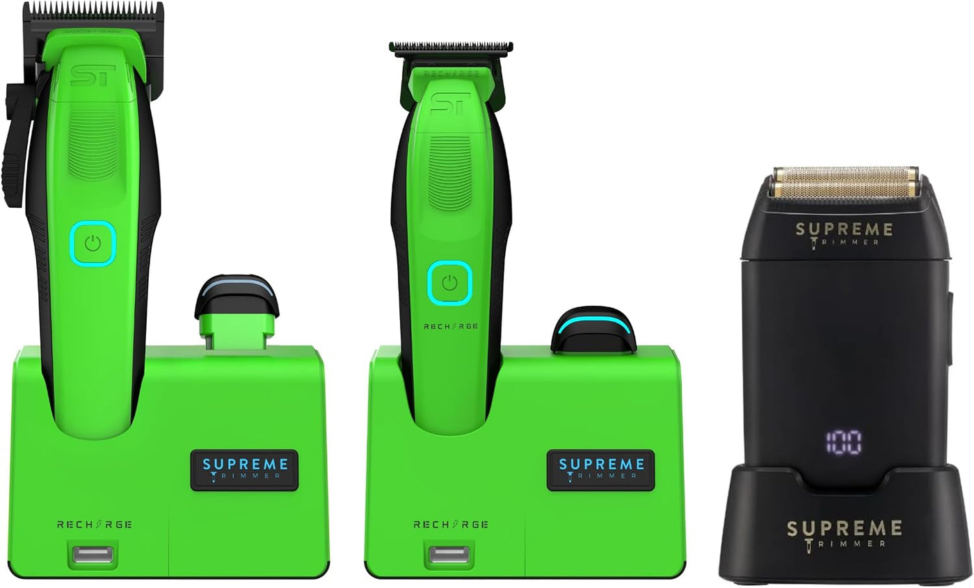Supreme Trimmer Combo de cortapelos de recarga 3 en 1, recortadora...