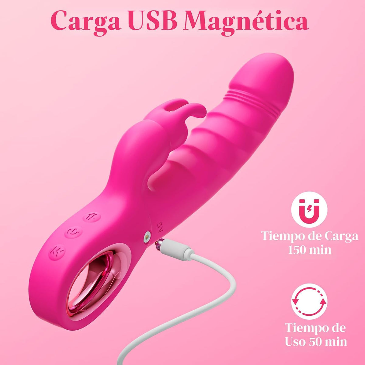 Consolador de empuje, juguetes sexuales | Juguetes sexuales 3 en 1...