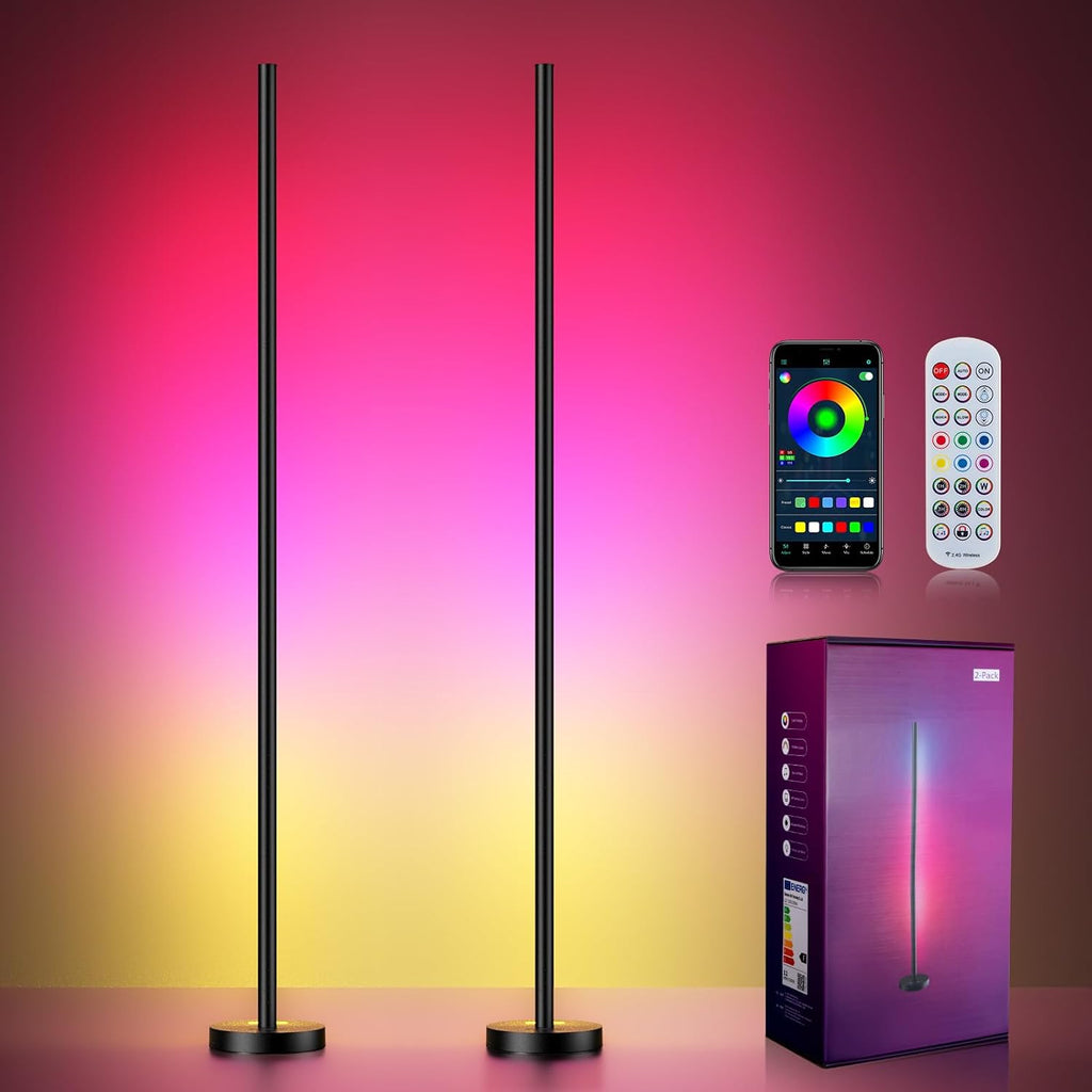 OIYN Smart RGBICW Lámpara de Pie LED de Esquina Paquete de 2 - 16 M...