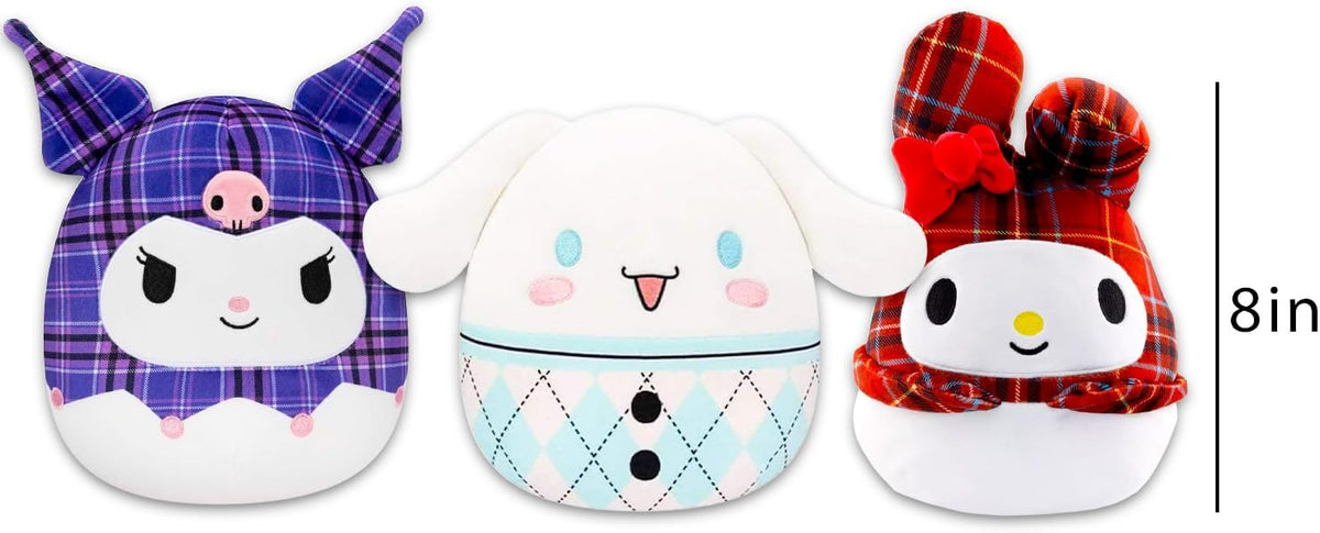 Sanrio Squishmallows - Paquete de almohadas de felpa de Squishmallo...
