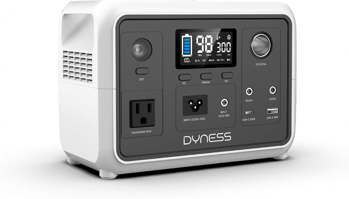 DYNESS Estación de energía portátil de 300 W, 256 Wh generador sola...