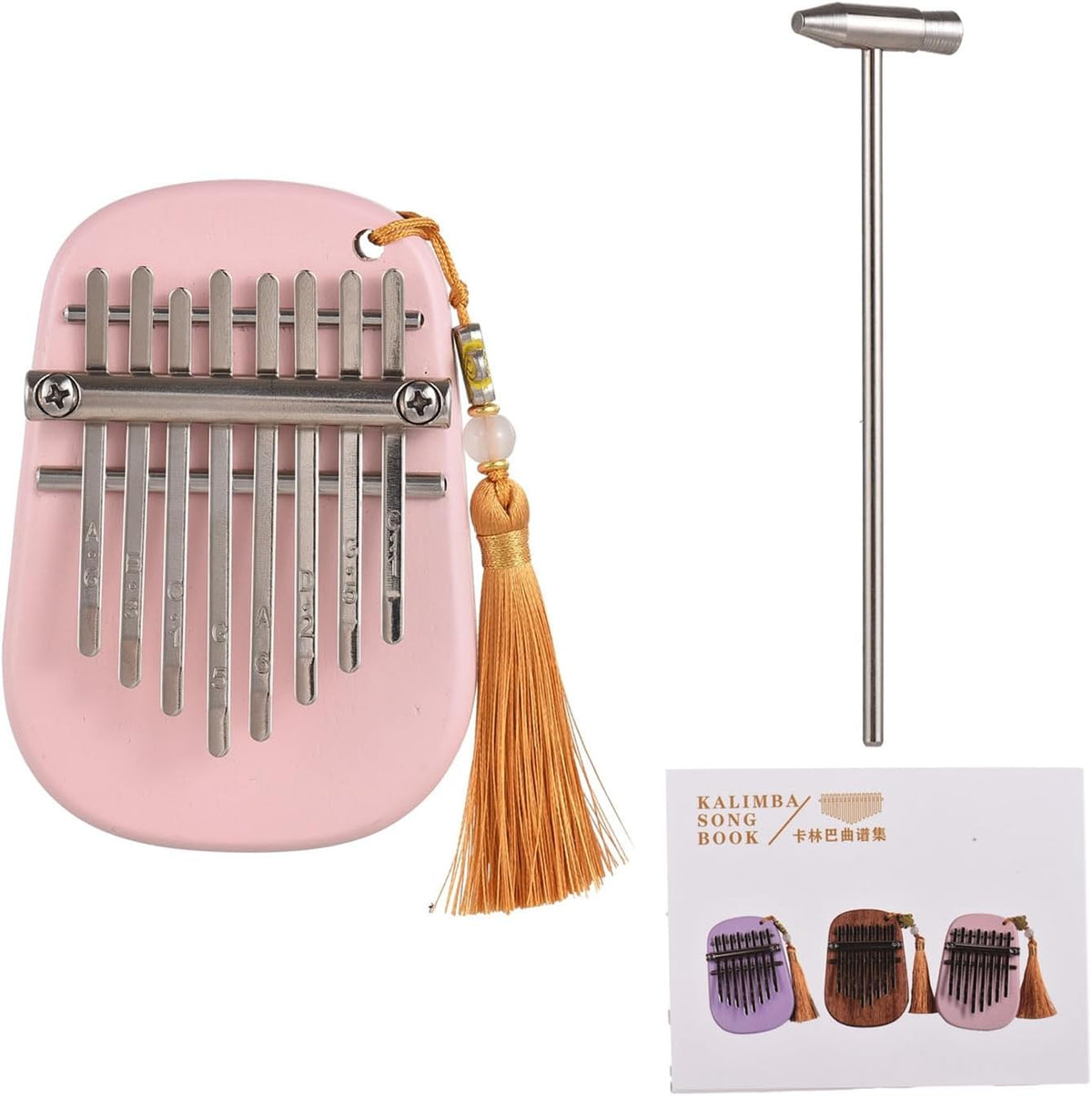 LiebeWH Kalimba - Piano de pulgar de 8 teclas, instrumento portátil...