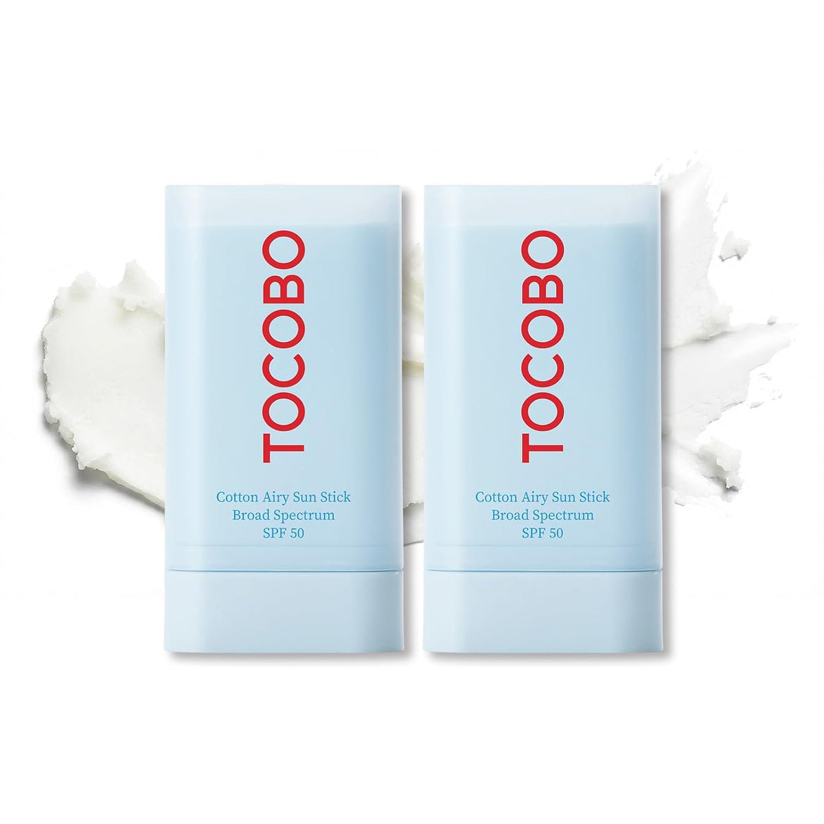 TOCOBO Cotton Airy Sun Stick SPF 50 - Protector solar coreano para...