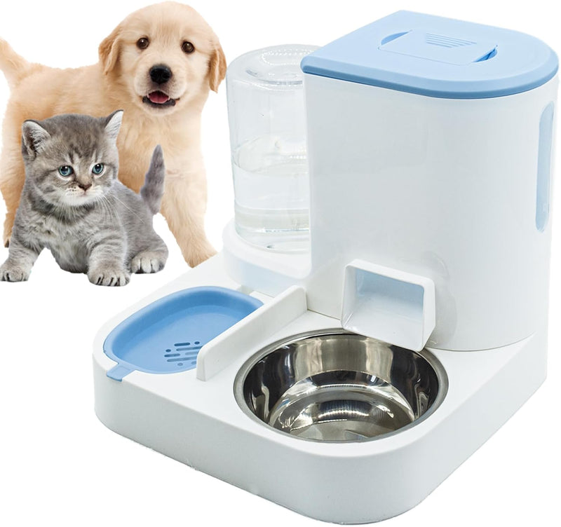 MUYG Juego de dispensador automático de alimentos y agua para gatos...
