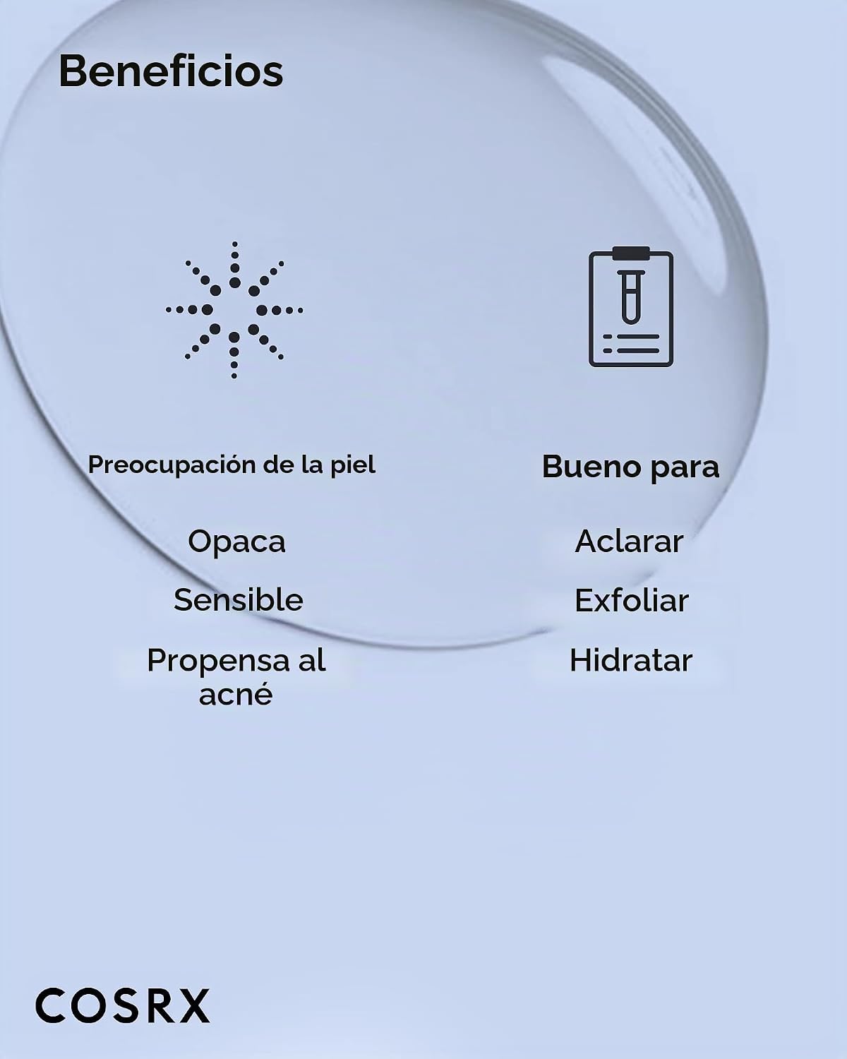 Tónico de tratamiento COSRX AHA\/BHA para puntos blancos y poros ob...