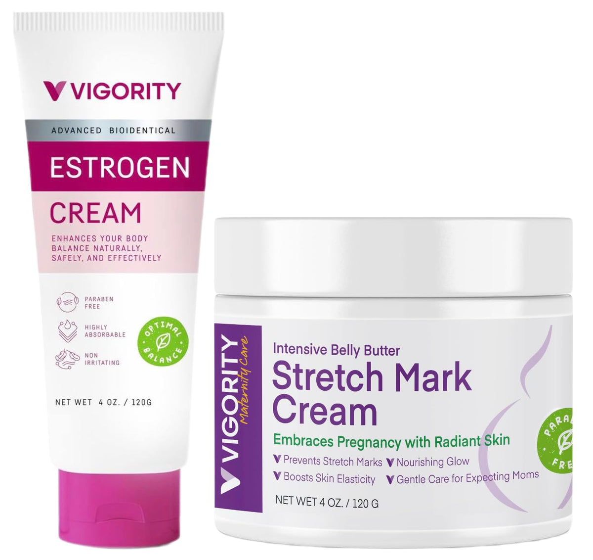 VIGORITY Body Balance Duo - Crema para estrías + crema de apoyo de...