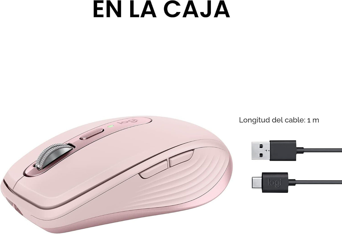 Logitech MX Anywhere 3S Ratón Inalámbrico Compacto Desplazamiento R...