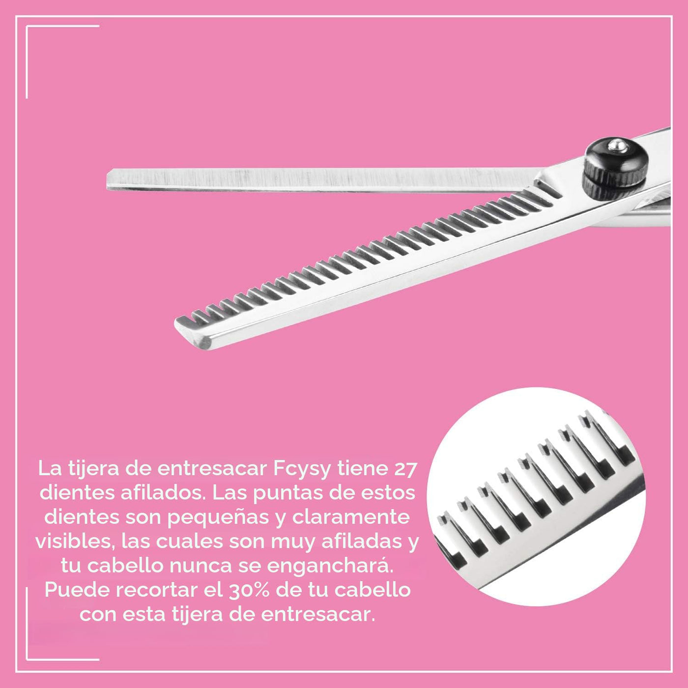 Fcysy Tijeras de corte de cabello, tijeras de peluquería profesiona...