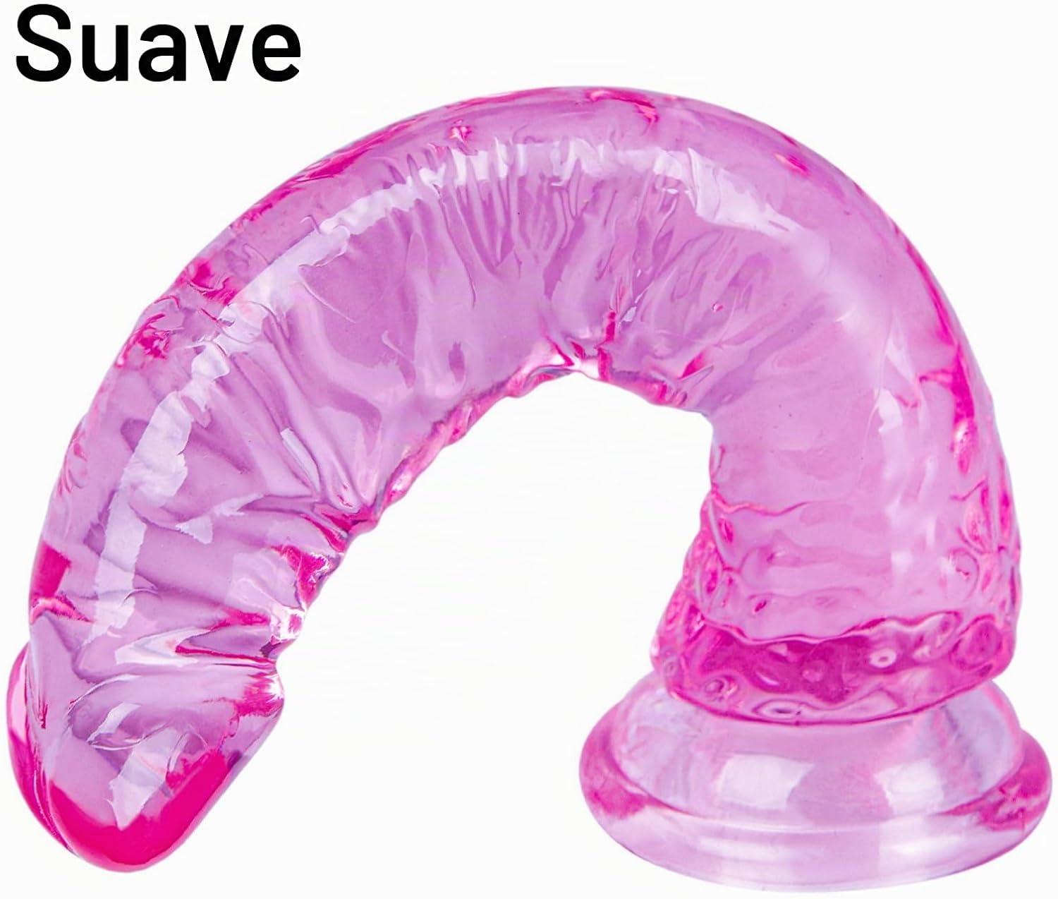 Kit de consolador de ventosa rosa de 3 tamaños (16.2 cm pequeño\/18...